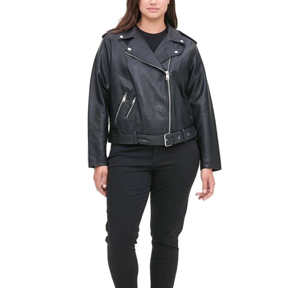 Levi’s Black Faux Leather Moto jacket